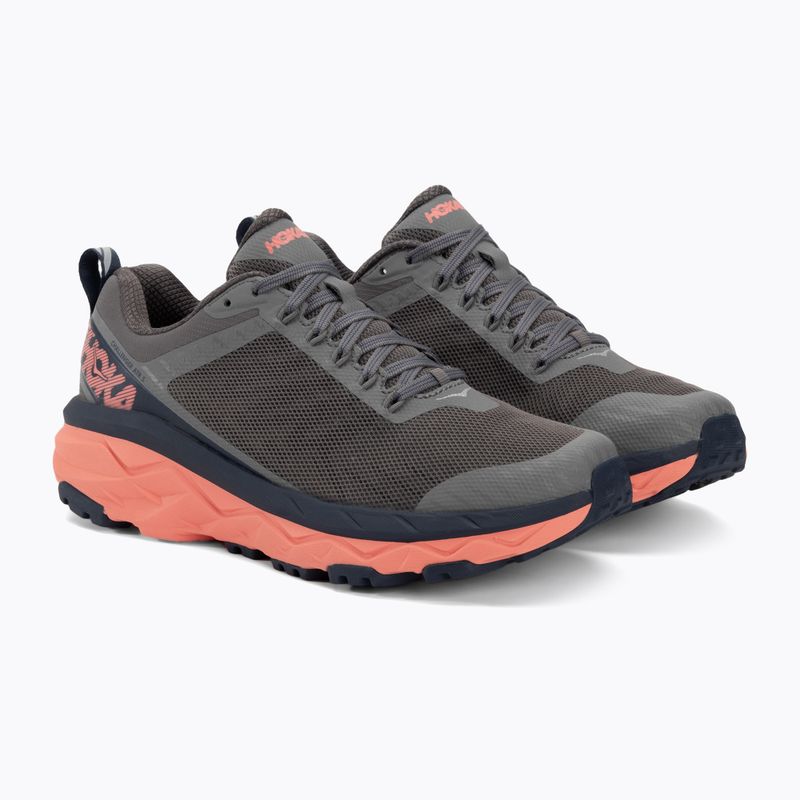 Dámské běžecké boty HOKA Challenger ATR 5 charcoal gray/fusion coral 4