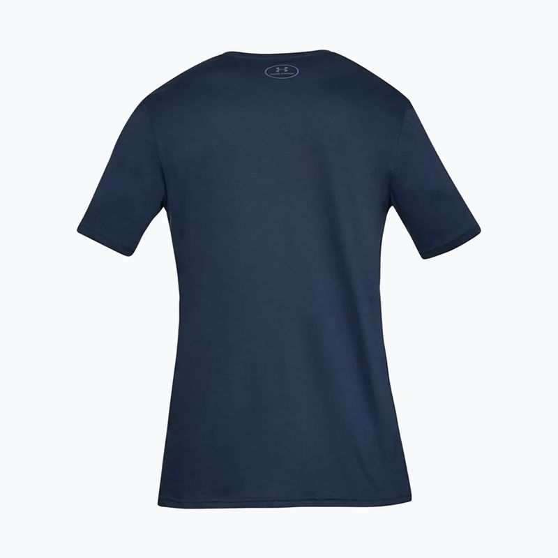 Under Armour UA Sportstyle Logo SS pánské tréninkové tričko tmavě modré 1329590 2