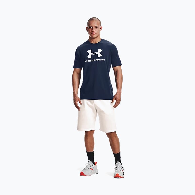 Under Armour UA Sportstyle Logo SS pánské tréninkové tričko tmavě modré 1329590 5