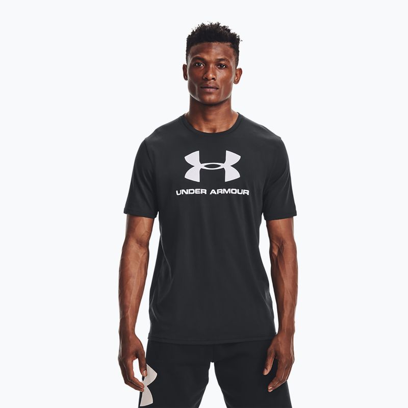 Under Armour UA Sportstyle Logo SS pánské tréninkové tričko černé 1329590