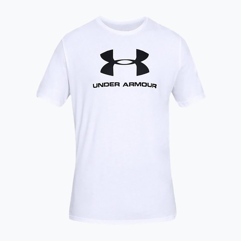 Under Armour Sportstyle Logo SS pánské tréninkové tričko bílé 1329590 3
