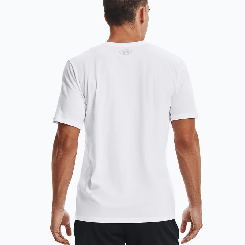 Under Armour Sportstyle Logo SS pánské tréninkové tričko bílé 1329590 2