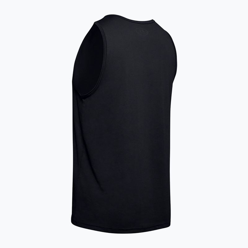 Pánské sportovní tílko Under Armour Sportstyle Logo Tank černé 1329589 2