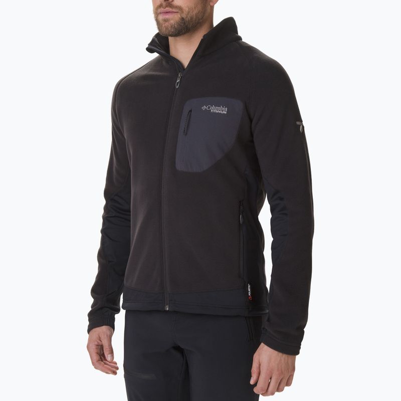 Pánská fleece mikina Columbia Titan Pass 2.0 II černá 1866422 2