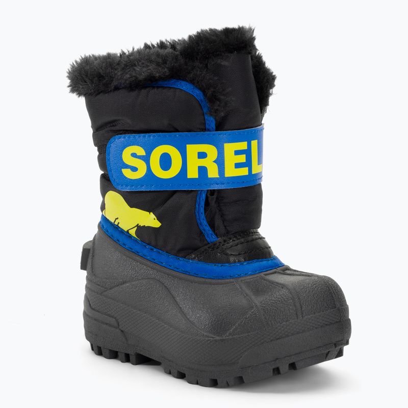 Dětské sněhule Sorel Snow Commander black/super blue