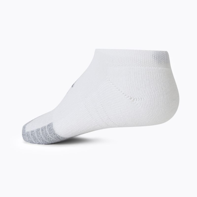 Under Armour Heatgear No Show sportovní ponožky 3 páry bílé 1346755 3