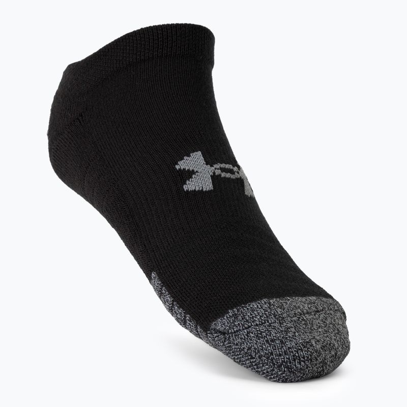 Under Armour Heatgear No Show sportovní ponožky 3 páry černé 1346755 2
