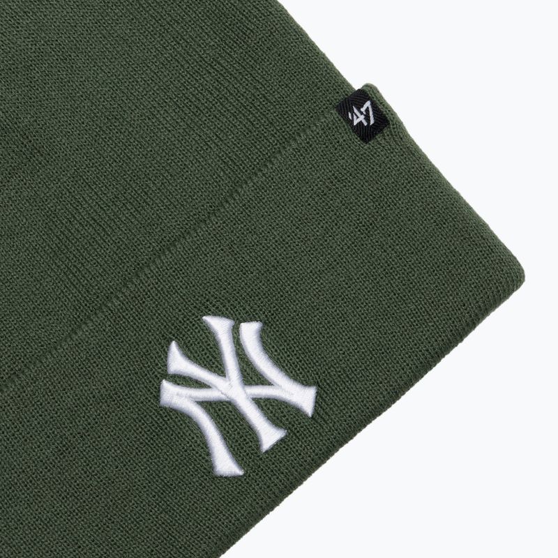 Zimní čepice 47 Brand MLB New York Yankees Haymaker moss 3