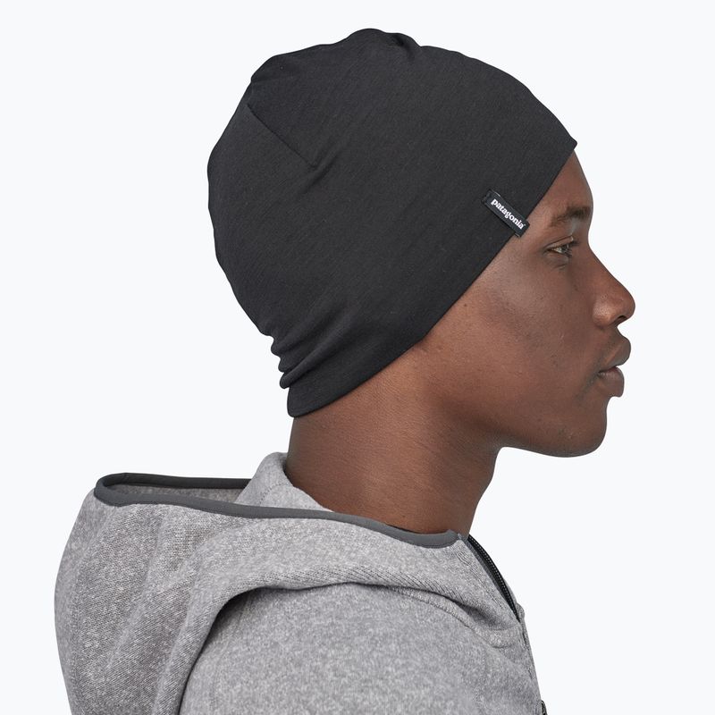 Zimní čepice Patagonia Overlook Merino Wool Liner Beanie black 4