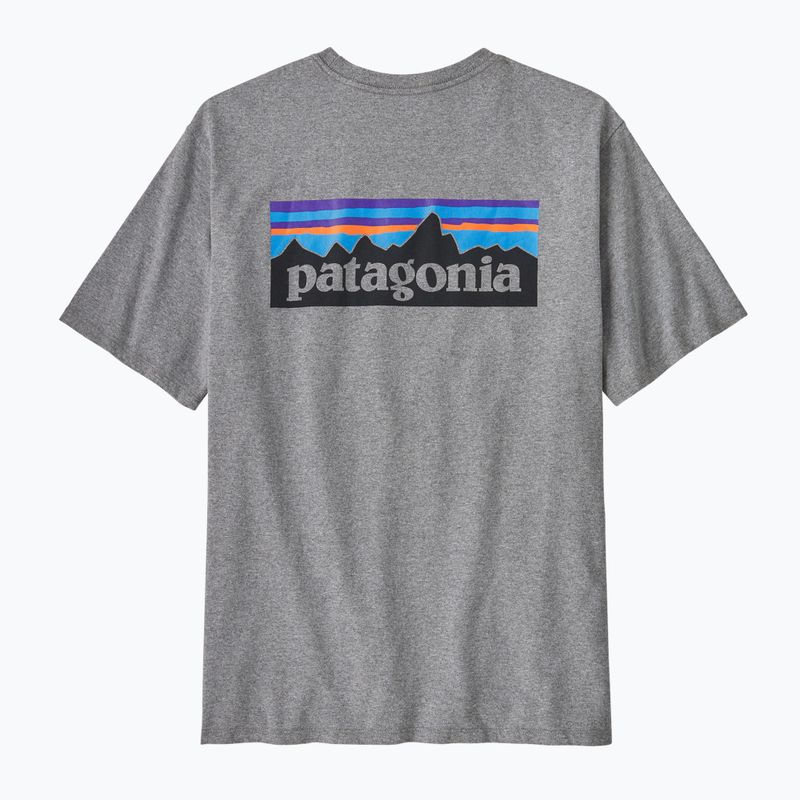 Pánské tričko Patagonia P-6 Logo Responsibili-Tee gravel heather 4