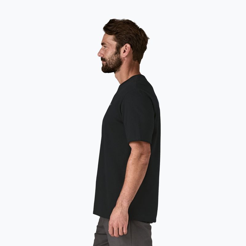 Pánské trekingové tričko Patagonia P-6 Logo Responsibili-Tee black 4
