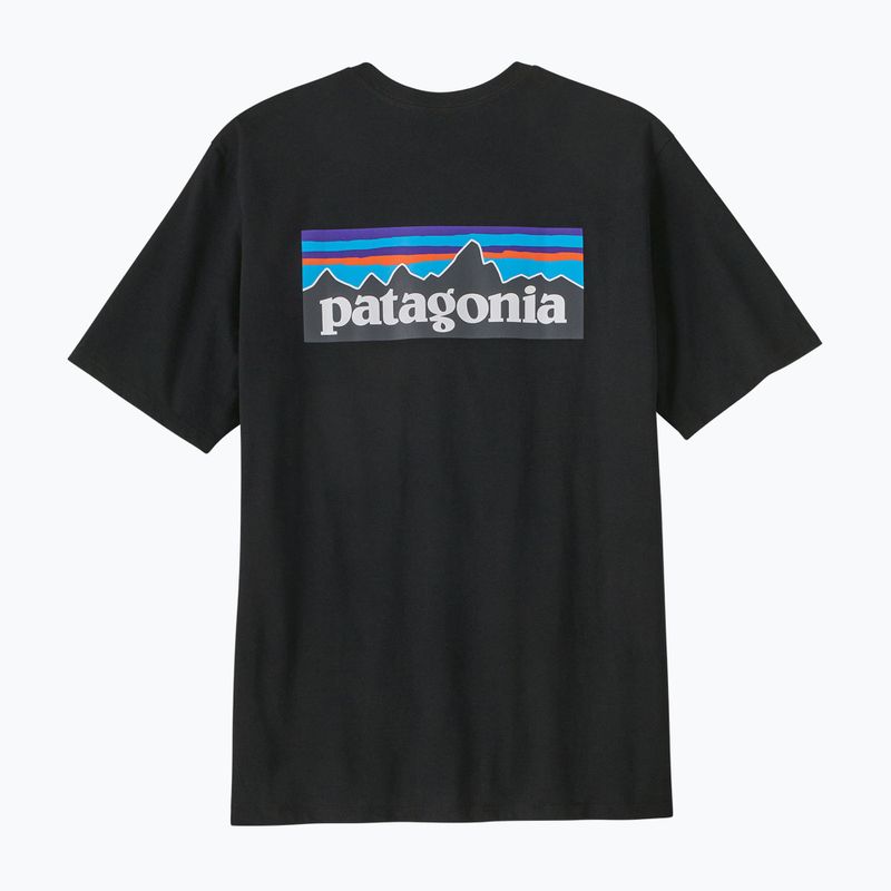 Pánské trekingové tričko Patagonia P-6 Logo Responsibili-Tee black 6