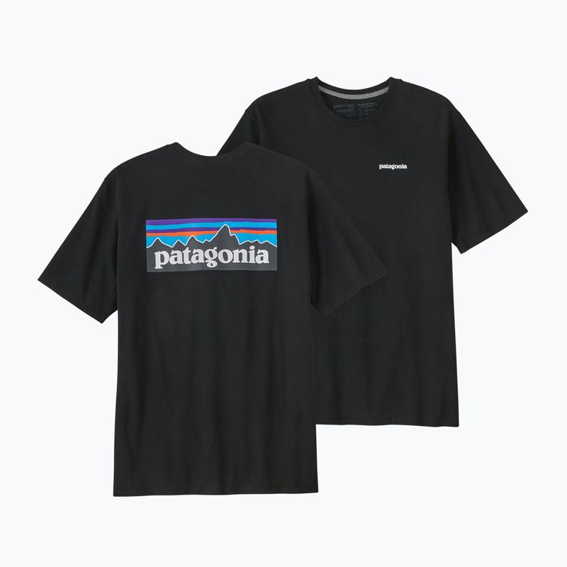 Pánské trekingové tričko Patagonia P-6 Logo Responsibili-Tee black 7