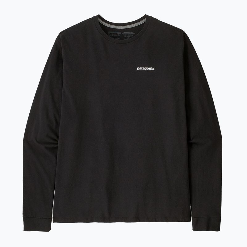 Pánské trekové tričko longsleeve Patagonia P-6 Logo Responsibili black 4