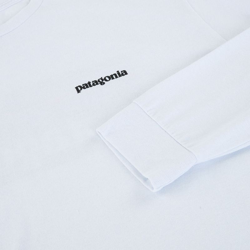 Pánské tričko Patagonia P-6 Logo Responsibili Longsleeve white 3
