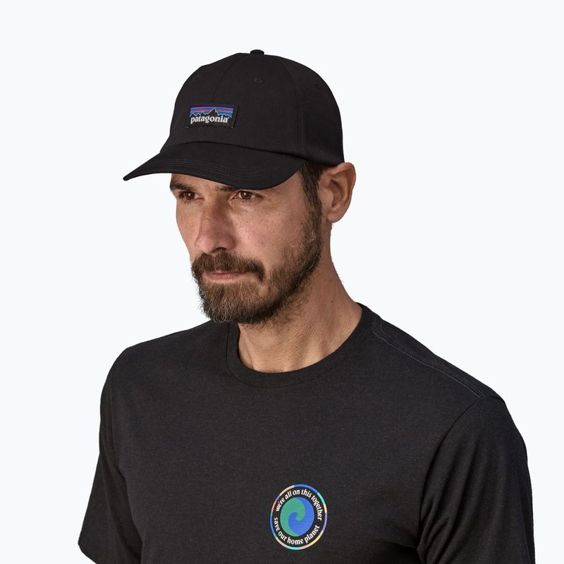 Kšiltovka Patagonia P-6 Label Trad black 3