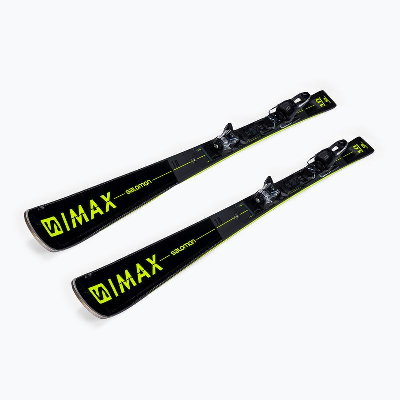 Pánské sjezdové lyže Salomon S/Max 10 černé + M11 GW L41134300/L4146900010 4