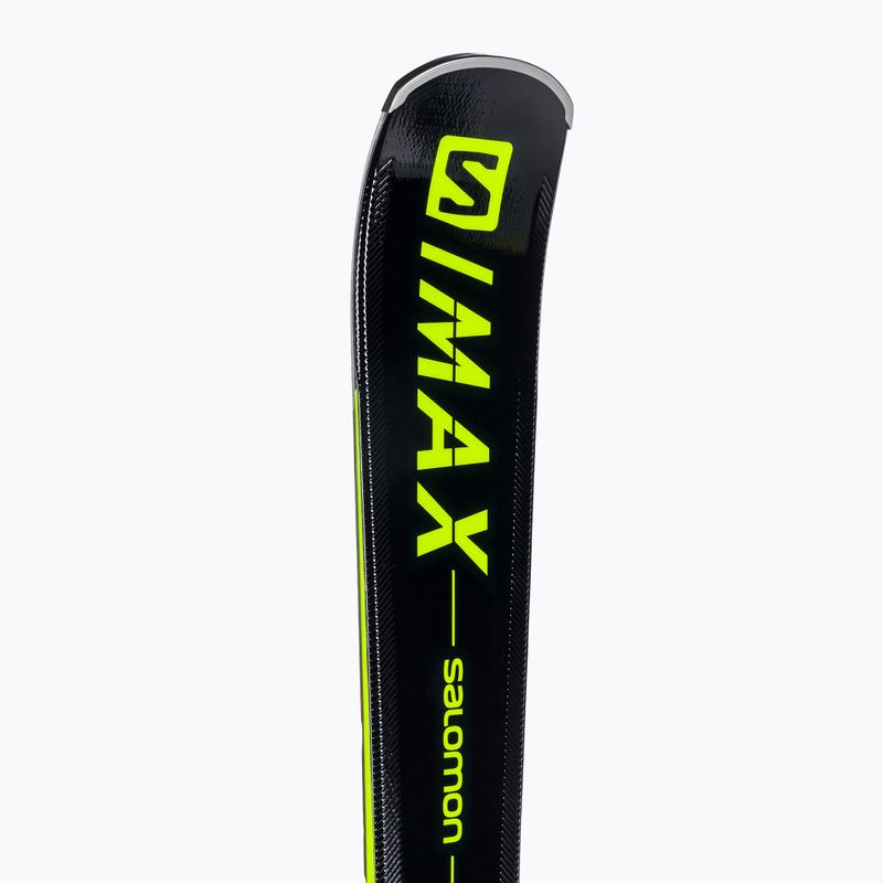 Pánské sjezdové lyže Salomon S/Max 10 černé + M11 GW L41134300/L4146900010 8