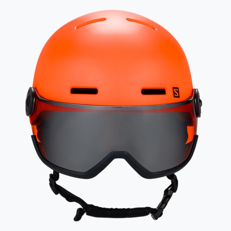 Dětská lyžařská helma Salomon Grom Visor oranžová L40836900 2