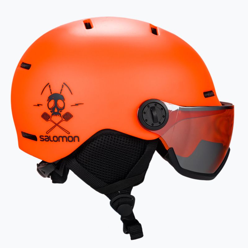 Dětská lyžařská helma Salomon Grom Visor oranžová L40836900 4