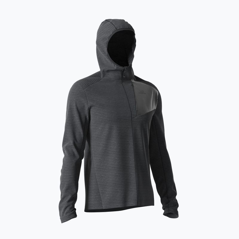 Pánská fleece mikina Salomon Outline FZ Hoodie černá LC1368300 5