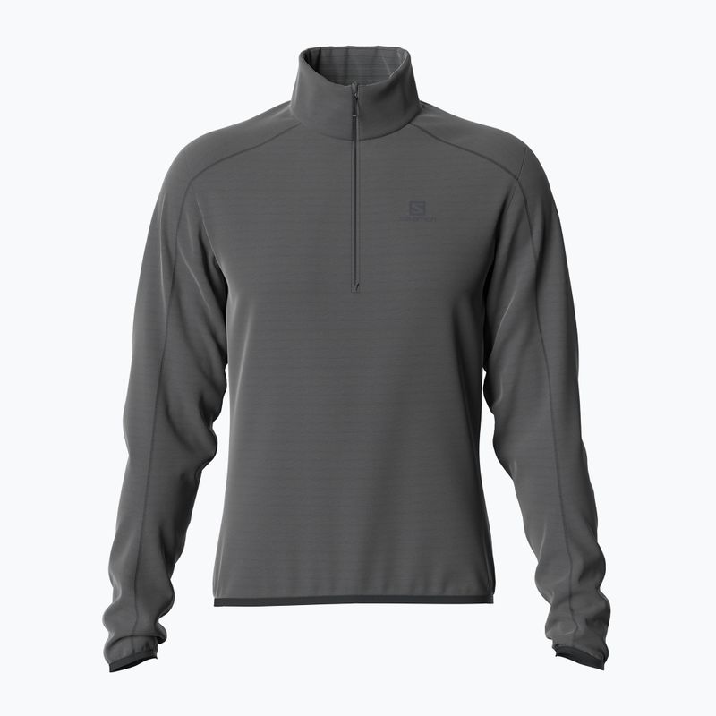 Pánská fleece mikina Salomon Outrack HZ Mid černá LC1369900 2