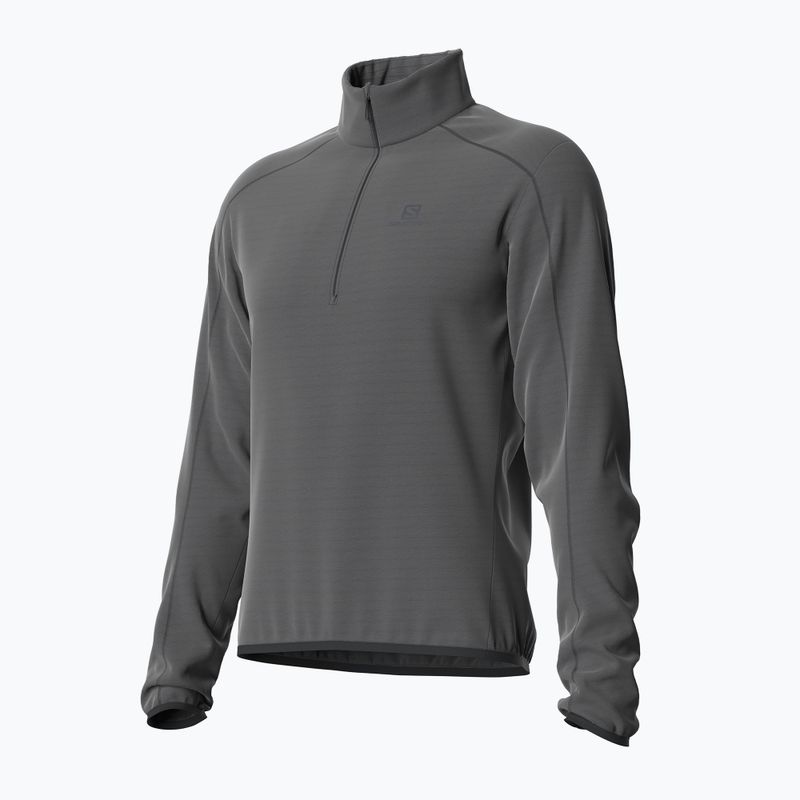 Pánská fleece mikina Salomon Outrack HZ Mid černá LC1369900 4