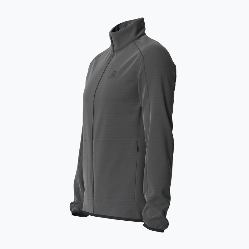 Pánská fleece mikina Salomon Outrack Full Zip Mid černá LC1369200 4