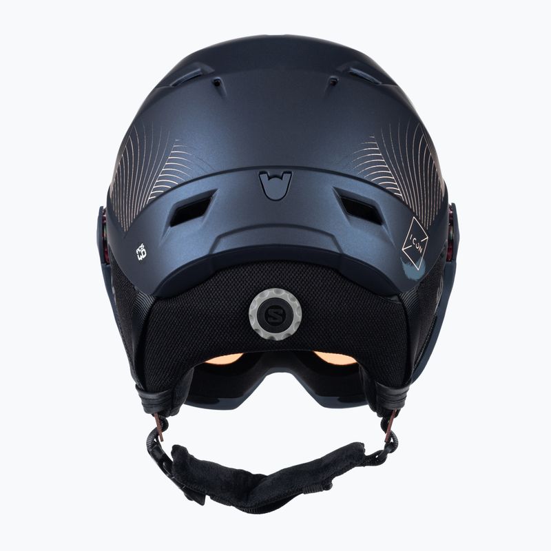 Dámská lyžařská helma Salomon Icon LT Visor Photo Sigma S1-S3 navy blue L41529800 3