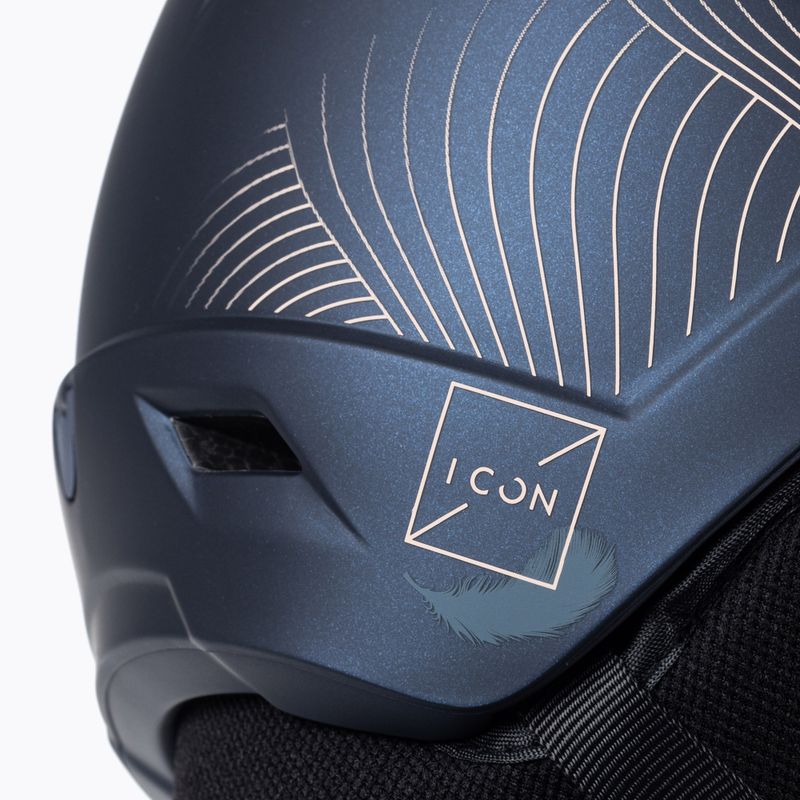 Dámská lyžařská helma Salomon Icon LT Visor Photo Sigma S1-S3 navy blue L41529800 8