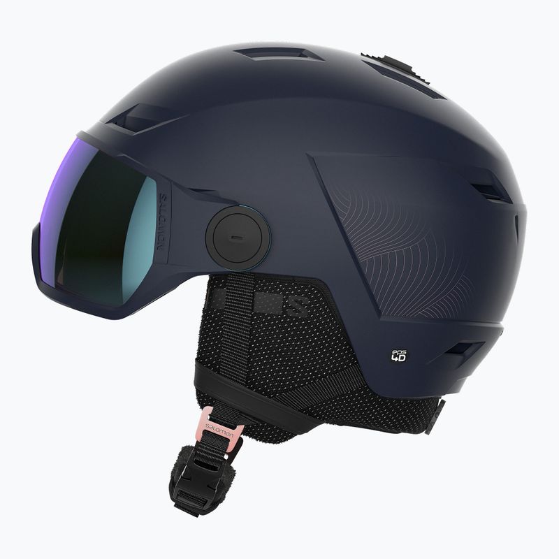 Dámská lyžařská helma Salomon Icon LT Visor Photo Sigma S1-S3 navy blue L41529800 11