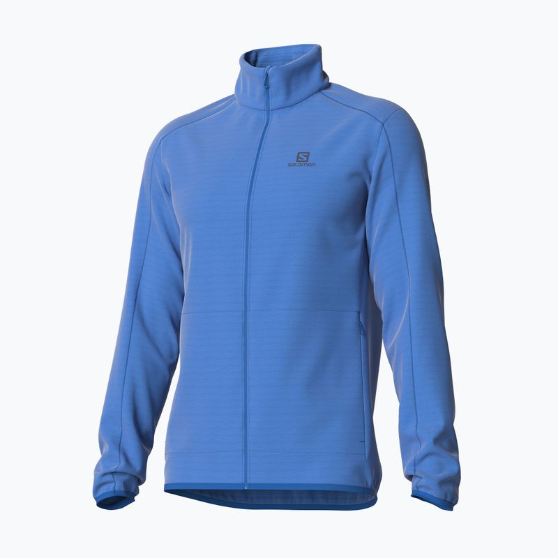 Pánská fleece mikina Salomon Outrack HZ Mid modrá LC1711000 4