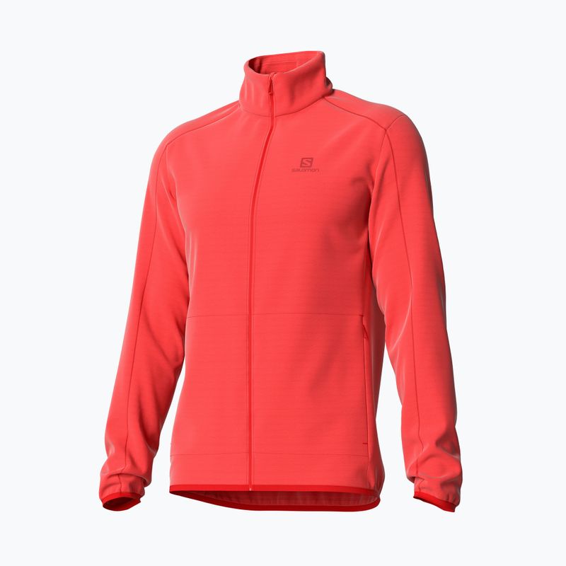Pánská fleece mikina Salomon Outrack Full Zip Mid oranžová LC1711600 2