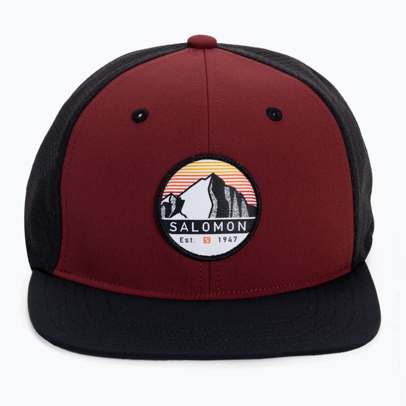Kšiltovka Salomon Trucker Flat bordová LC1680700 4