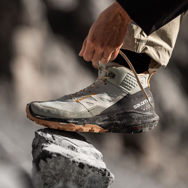 Pánské turistické boty Salomon Outpulse Mid Gore-Tex zeleno-černé L41588900 8