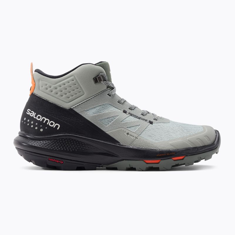 Pánské turistické boty Salomon Outpulse Mid Gore-Tex zeleno-černé L41588900 2