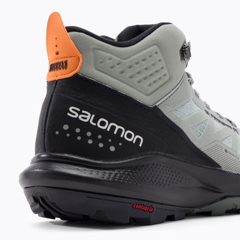 Pánské turistické boty Salomon Outpulse Mid Gore-Tex zeleno-černé L41588900 7