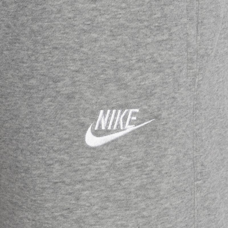 Pánské kalhoty Nike Sportswear Club Fleece tmavě šedá vřes/matná stříbrná/bílá 3