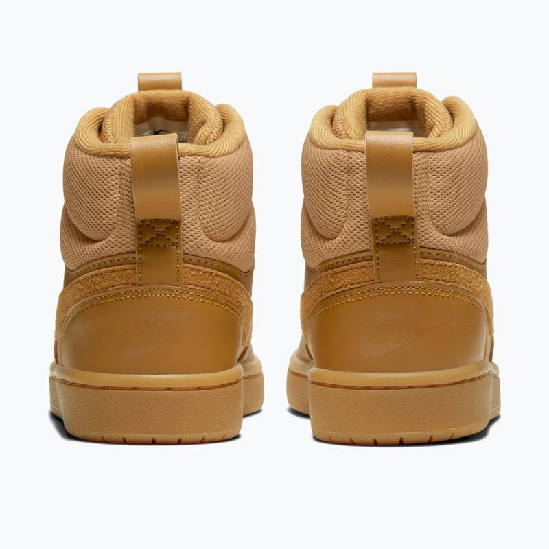 Dětské boty do vody Nike Court Borough Mid 2 Boot (Gs) wheat/gum med brown/wheat 2