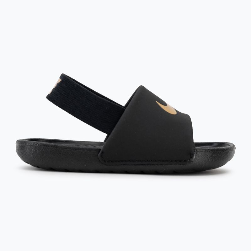 Dětské nazouváky Nike Coffee black/metallic gold 2