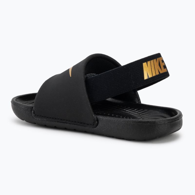 Dětské nazouváky Nike Coffee black/metallic gold 3
