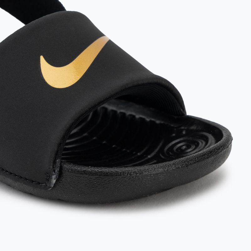 Dětské nazouváky Nike Coffee black/metallic gold 7