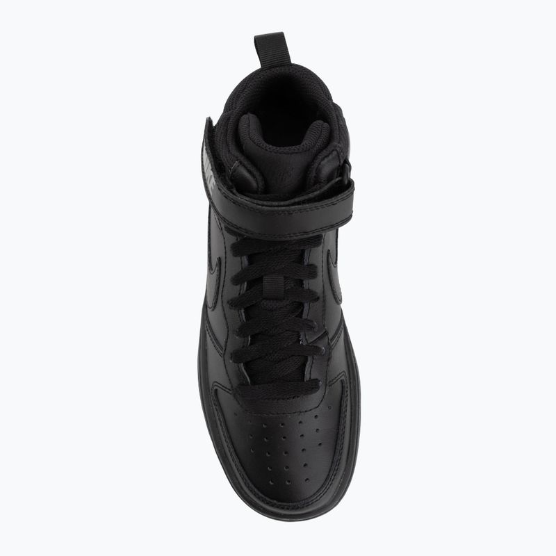 Boty Nike Court Borough Mid 2 black/black/black 5
