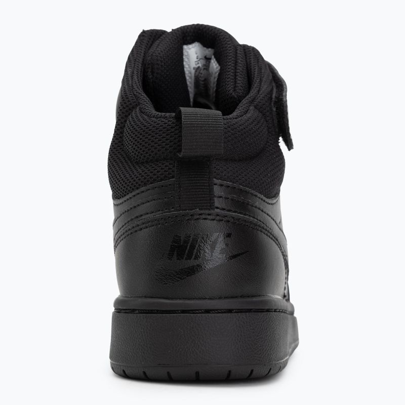 Boty Nike Court Borough Mid 2 black/black/black 6