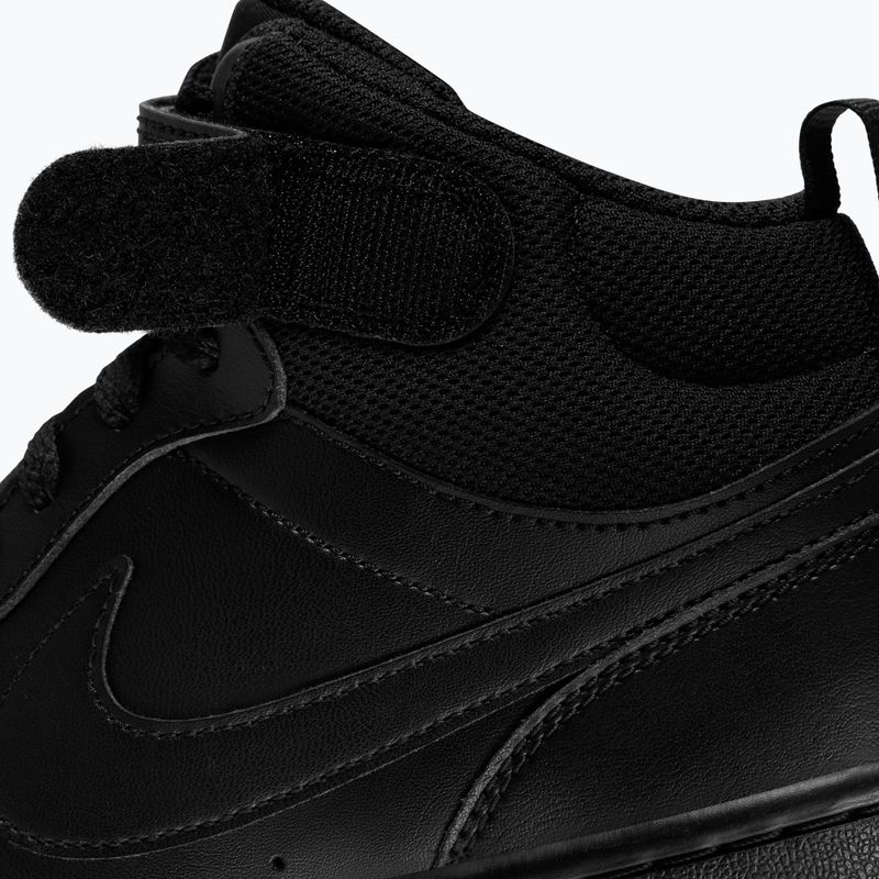 Boty Nike Court Borough Mid 2 black/black/black 8