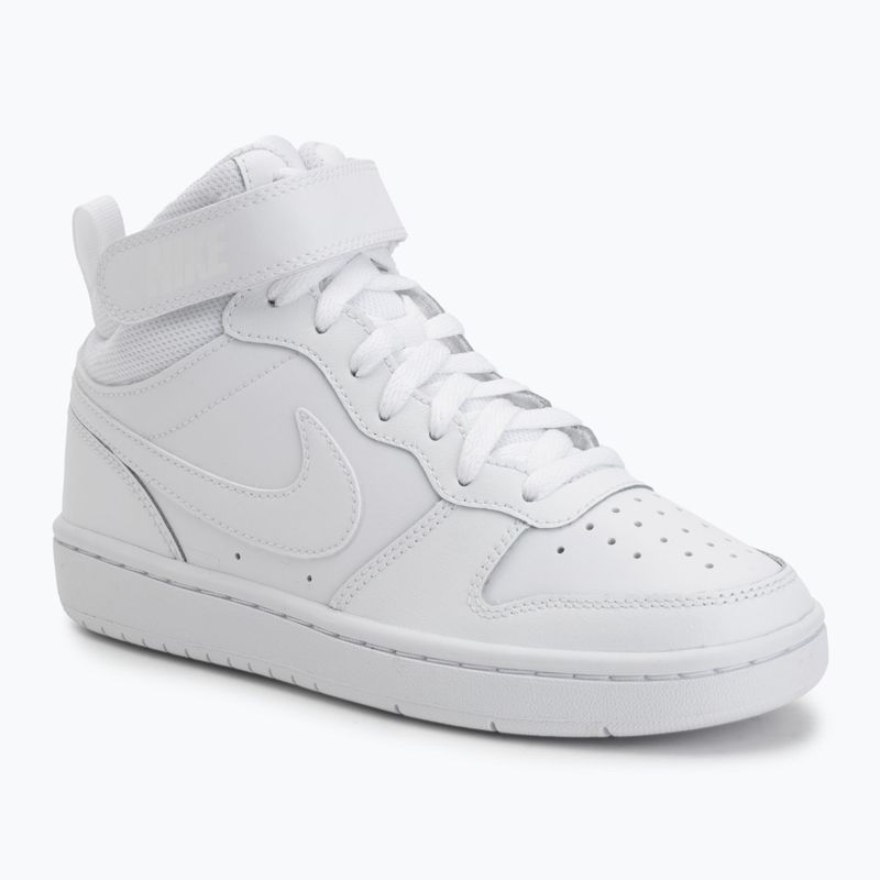 Boty Nike Court Borough Mid 2 white/white/white