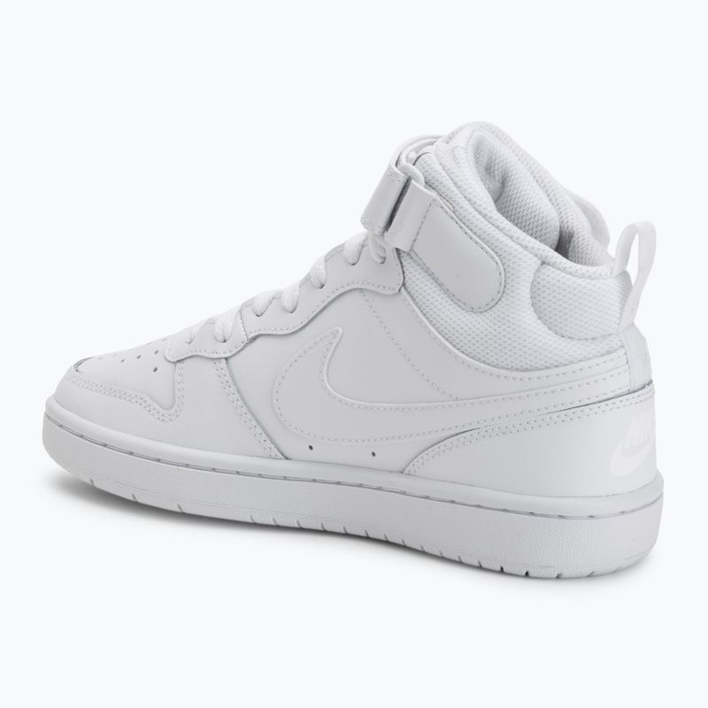 Dětské boty Nike Court Borough Mid 2 white/white/white 3