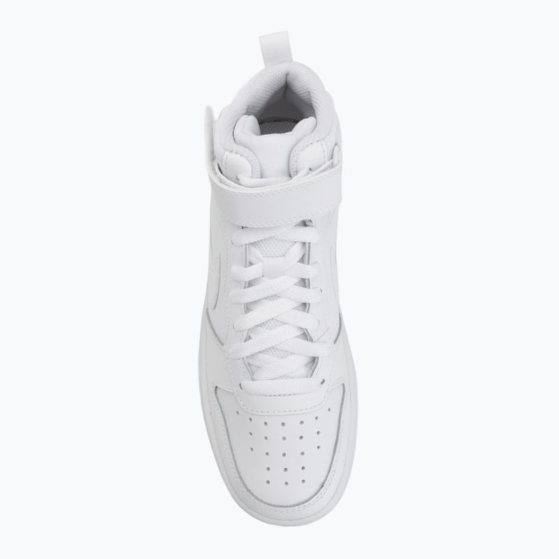 Dětské boty Nike Court Borough Mid 2 white/white/white 5