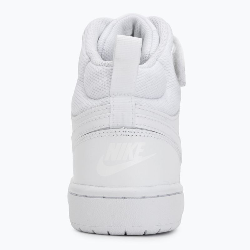 Dětské boty Nike Court Borough Mid 2 white/white/white 6