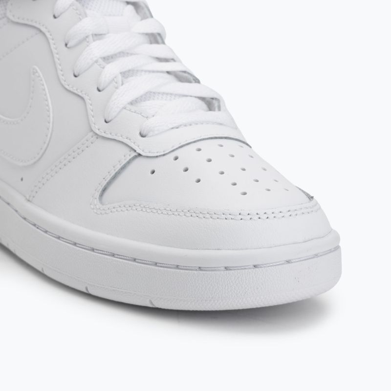 Dětské boty Nike Court Borough Mid 2 white/white/white 7